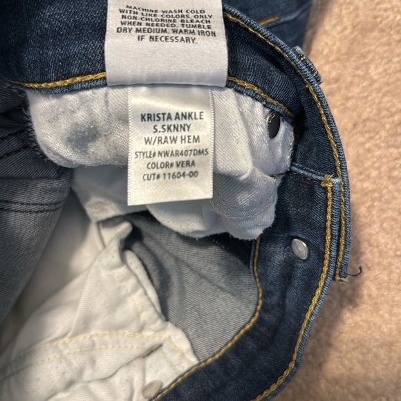 Hudson jeans Krista ankle s.skinny w/raw hem size 29 - Picture 8 of 8